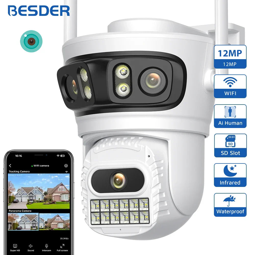 Caméra IP Extérieure Wifi 12MP PTZ Avec Suivi Automatique Et Vision Nocturne Couleur 180° - Https://jimmyscholtus.com