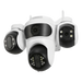 Caméra de surveillance WiFi IP66, 3 Écrans, Vision Nocturne Couleur, 12MP, Imperméable