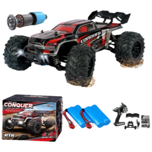 Voiture RC à dérive 1:16, 80 km/h, LED, 4WD, camion monstre télécommandé pour enfants et adultes