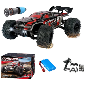 Voiture RC à dérive 1:16, 80 km/h, LED, 4WD, camion monstre télécommandé pour enfants et adultes