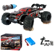 Voiture RC à dérive 1:16, 80 km/h, LED, 4WD, camion monstre télécommandé pour enfants et adultes
