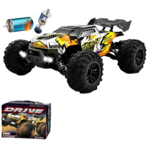 Voiture RC à dérive 1:16, 80 km/h, LED, 4WD, camion monstre télécommandé pour enfants et adultes