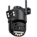 Caméra extérieure PTZ 10MP avec WIFI et double objectif 8MP