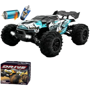 Voiture RC à dérive 1:16, 80 km/h, LED, 4WD, camion monstre télécommandé pour enfants et adultes