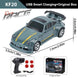 Voiture RC Haute Vitesse 1/64 4WD Mini GTR Télécommandée avec Batterie Lithium Jouet Garçon