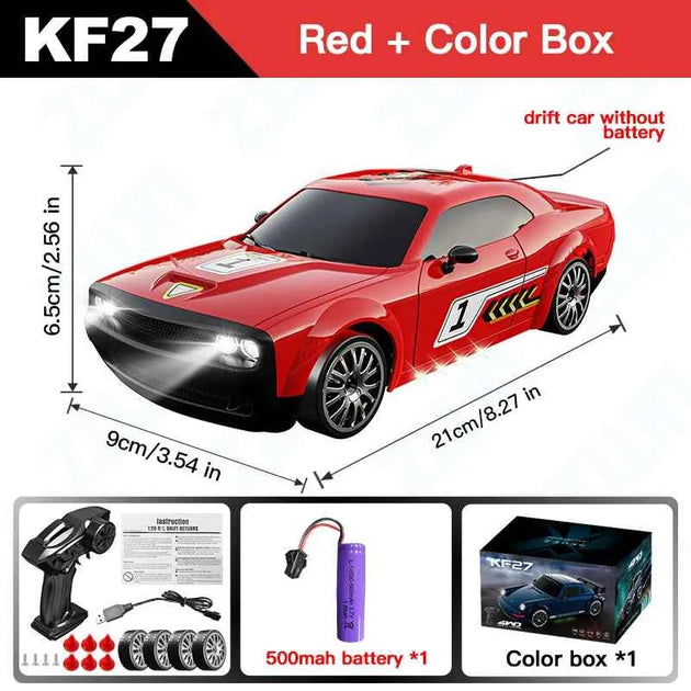 KF27 1:20 Jouet Voiture Enfants RC 4WD Avec Lumière LED, Course Haute Vitesse, 4x4 Professionnel