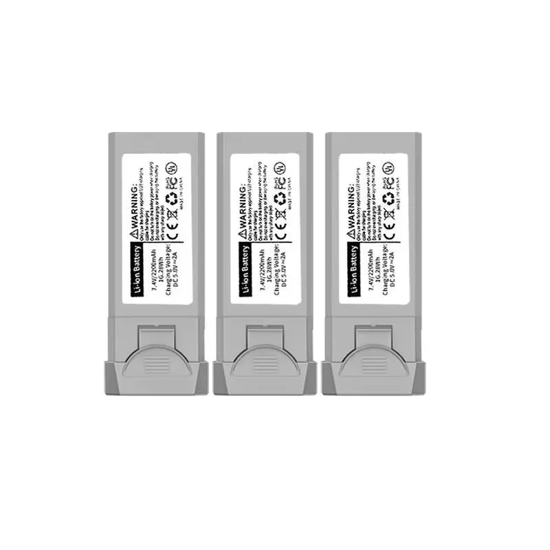 Batterie 7.4V 2200mAh pour drone L900 Pro et SE lot de 3 pièces