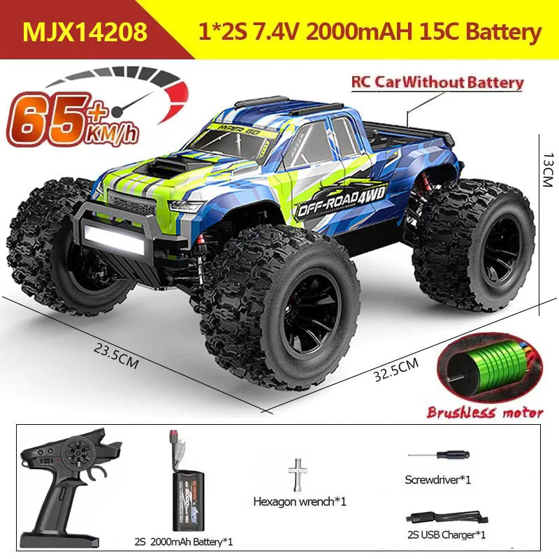 Test de vitesse de la Hyper Go 14207 14208 14209, la voiture rc tout terrain qui atteint des vitesses impressionnantes.