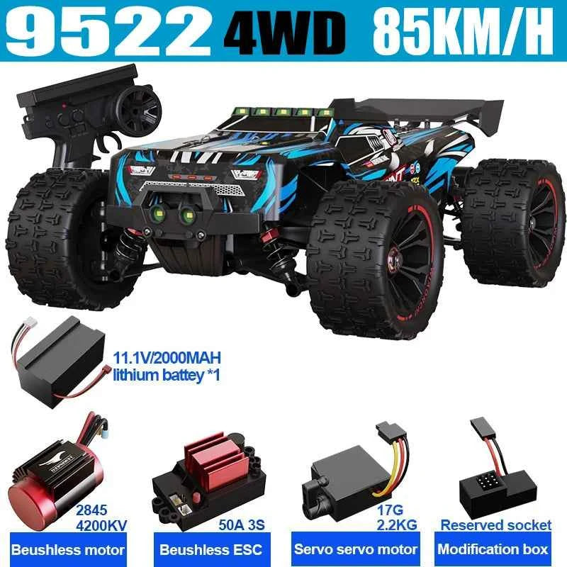 Voiture Télécommandée Tout Terrain SCY9522PRO 4WD 85 Km/h Haute Vitesse 1:16 Racing Car
