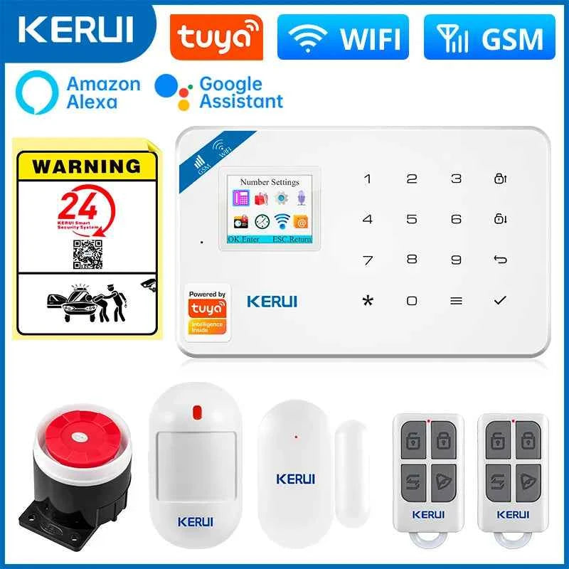 KERUI W181 Alarme de Sécurité WiFi avec Détecteur de Mouvement, Caméra IP et Commande par App