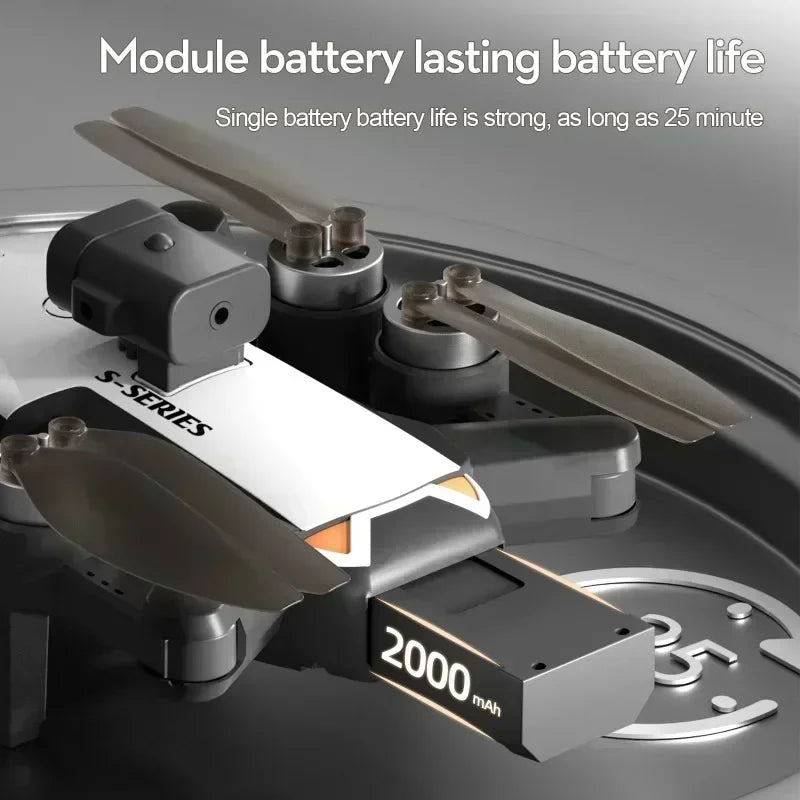Nouveau S2S Mini Drone professionnel 8K HD caméra mouche 25Min évitement d'obstacles sans brosse pliable quadrirotor optique pour Xiaomi - Https://jimmyscholtus.com