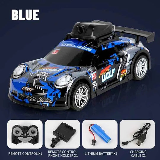 Voiture De Course RC Avec Caméra HD FPV, Télécommande, Vitesse Élevée, Pour Enfants 6-12 Ans