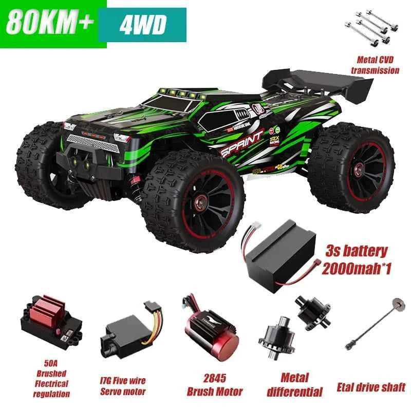 Voiture Télécommande Hautes Vitesses SCY9522PRO 85 KM/H 4WD Tout-Terrain 1:16 RC Drift