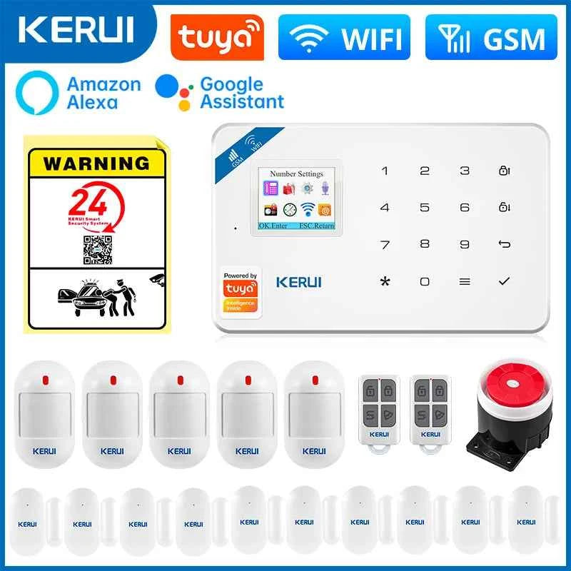 KERUI W181 Alarme de Sécurité WiFi avec Détecteur de Mouvement, Caméra IP et Commande par App