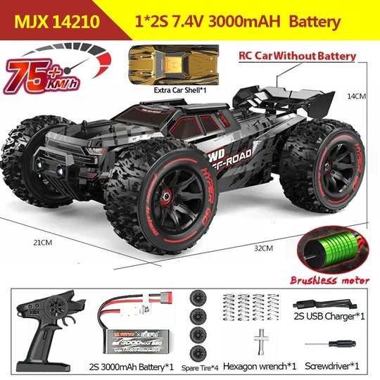 Batterie lithium de la Hyper Go 14207 14208 14209, une voiture rc tout terrain pour des sessions de jeu prolongées.