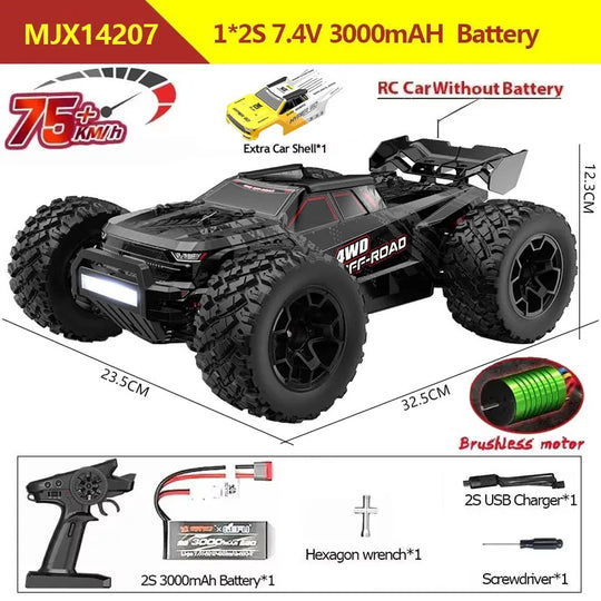 Les caractéristiques de la Hyper Go 14207 14208 14209 en détail, un choix incontournable pour les passionnés de voitures rc tout terrain.