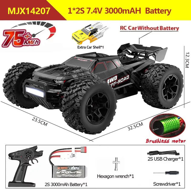 Les caractéristiques de la Hyper Go 14207 14208 14209 en détail, un choix incontournable pour les passionnés de voitures rc tout terrain.