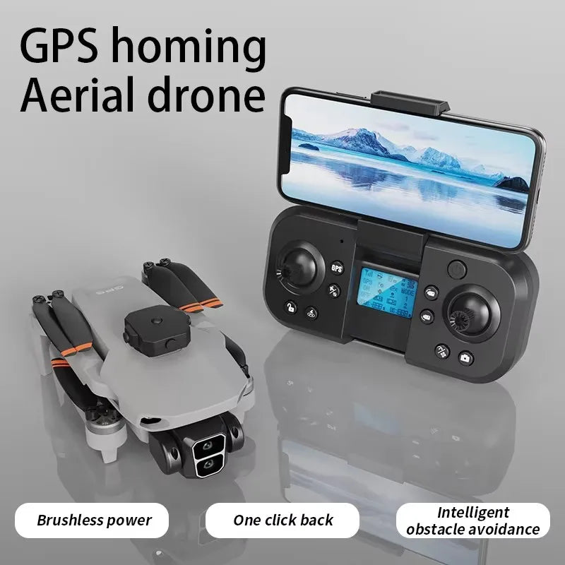 Drone GPS 4K LYZRC L106 MAX en vol, illustrant sa capacité de capture vidéo de haute qualité.