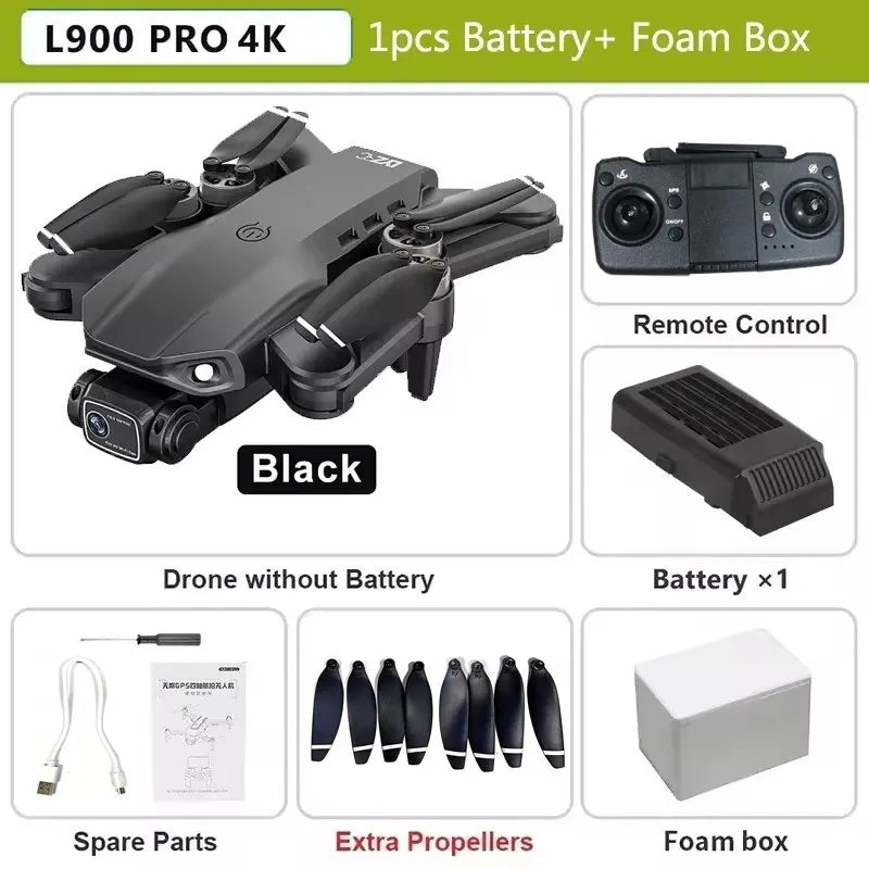 L900 Pro Drone Professionnel 4K 5G avec Double Caméra et Contrôle à Distance 1.2KM - Https://jimmyscholtus.com