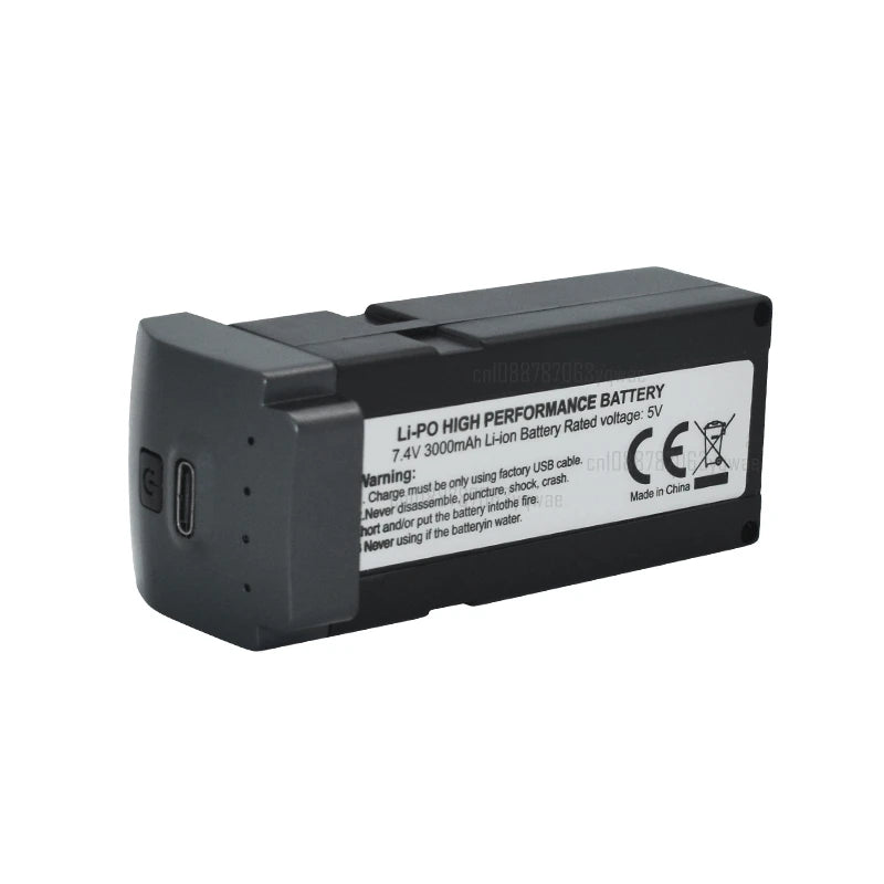 Batterie Lipo pour Drone L600 PRO 1 MAX 7.4V 3000 ou 4500mAh