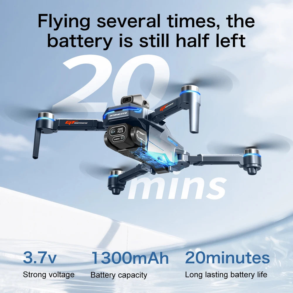 Batterie Lipo originale 3,7V 1300mAh avec port USB C pour drone GT8 4K