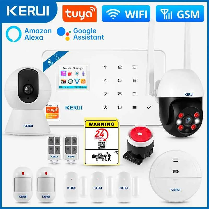 KERUI W181 Alarme de Sécurité WiFi avec Détecteur de Mouvement, Caméra IP et Commande par App
