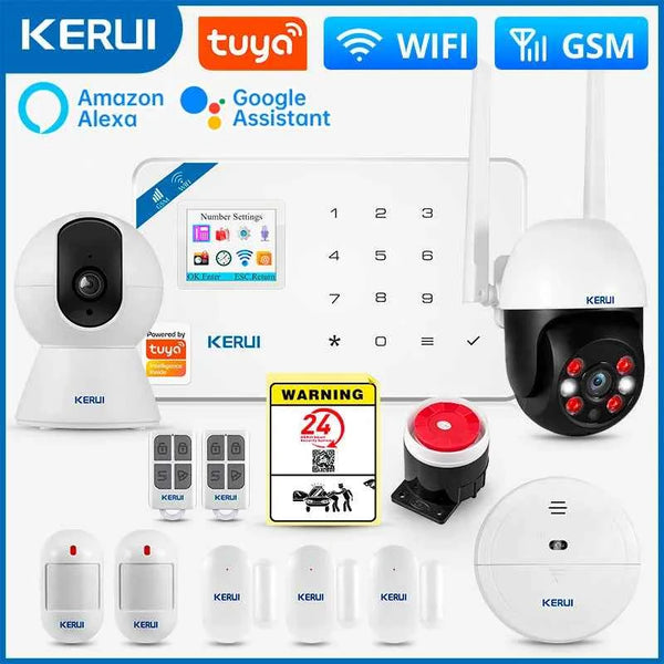 KERUI W181 Alarme de Sécurité WiFi avec Détecteur de Mouvement, Caméra IP et Commande par App