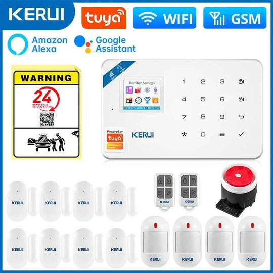 KERUI W181 Alarme de Sécurité WiFi avec Détecteur de Mouvement, Caméra IP et Commande par App