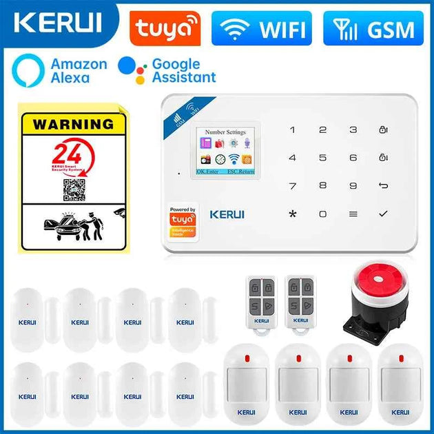 KERUI W181 Alarme de Sécurité WiFi avec Détecteur de Mouvement, Caméra IP et Commande par App