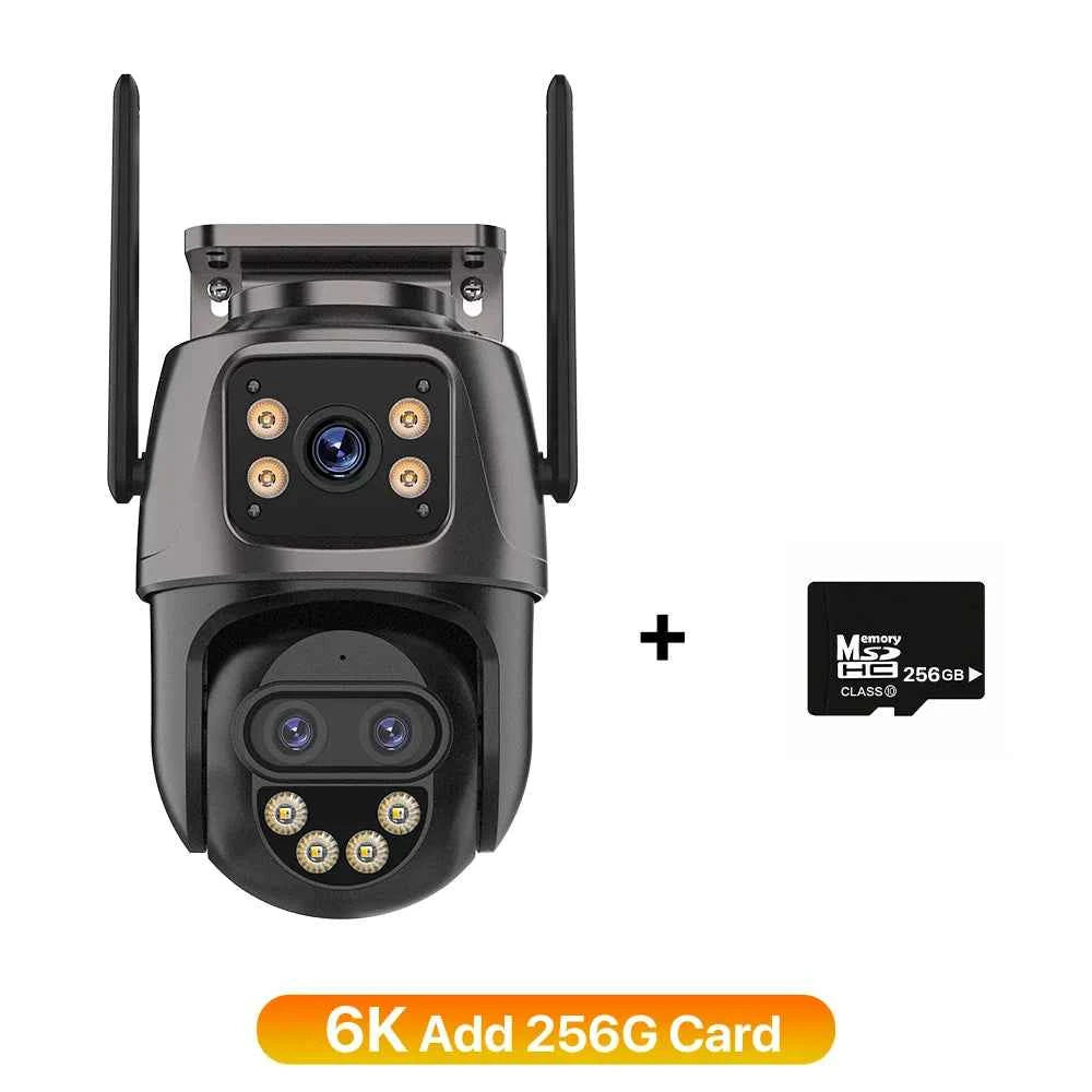 Caméra de Sécurité IP 6K Extérieure 9MP HD avec Zoom 8x, PTZ & Détection AI