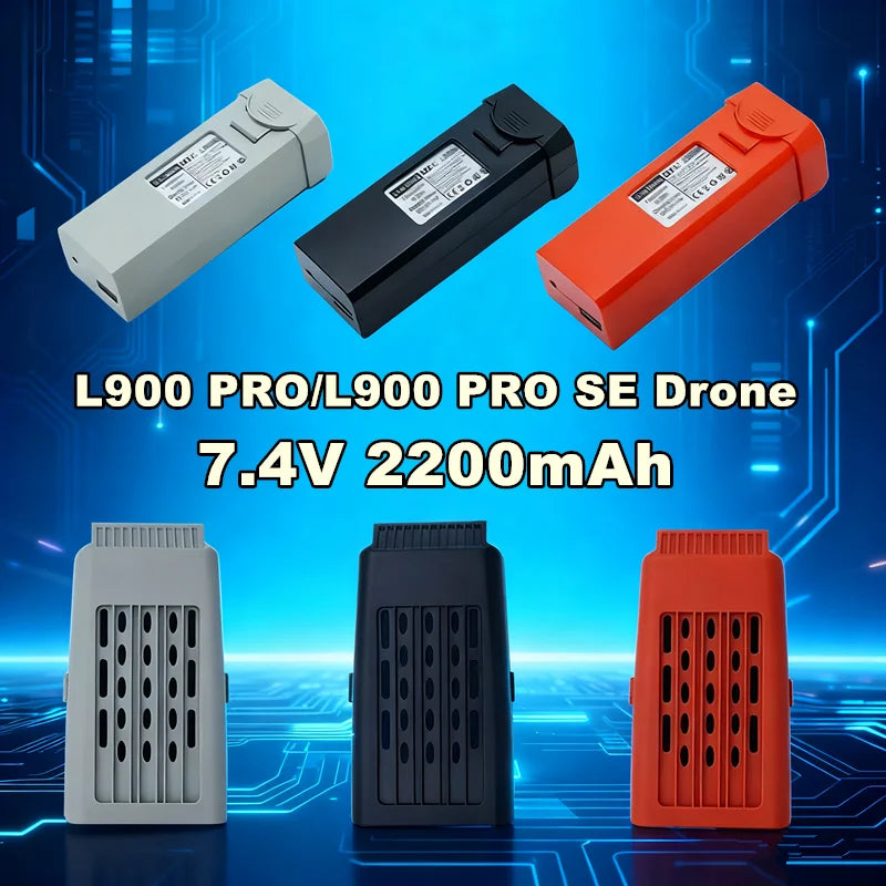 Batterie 7.4V 2200mAh pour drone L900 Pro et SE lot de 3 pièces