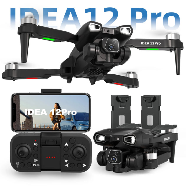 Drone IDEA12Pro avec caméra 4K pour adultes, idéal pour capturer des photos aériennes, photographie en haute définition avec un drone caméra 4K.