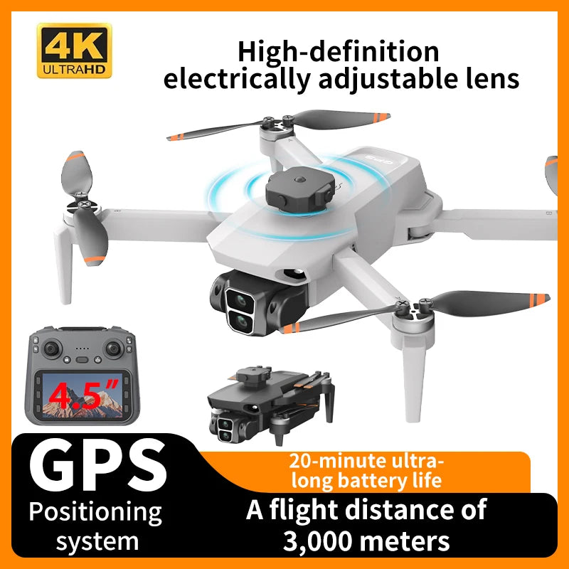LYZRC L106-1 GPS Drone avec caméra HD professionnelle 4K, vue de face mettant en avant la technologie de drone gps caméra 4k.