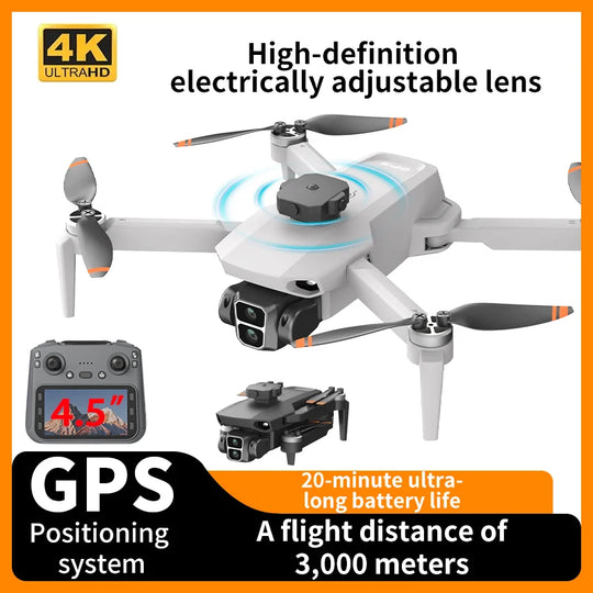 LYZRC L106-1 GPS Drone avec caméra HD professionnelle 4K, vue de face mettant en avant la technologie de drone gps caméra 4k.