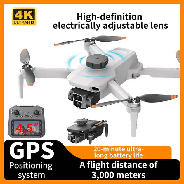 LYZRC L106-1 GPS Drone avec caméra HD professionnelle 4K, vue de face mettant en avant la technologie de drone gps caméra 4k.