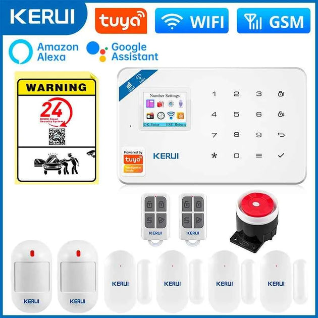 KERUI W181 Alarme de Sécurité WiFi avec Détecteur de Mouvement, Caméra IP et Commande par App