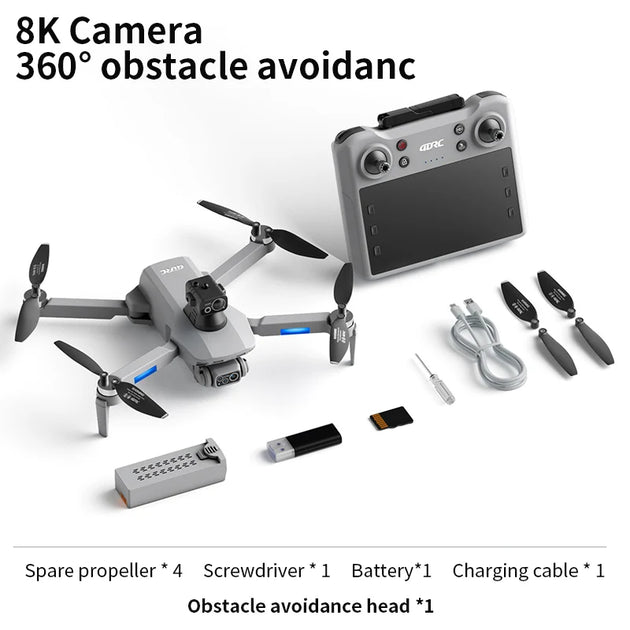 Vue en gros plan de la caméra 8K du Drone GPS F8 MAX, essentielle pour capturer des images aériennes de haute qualité.