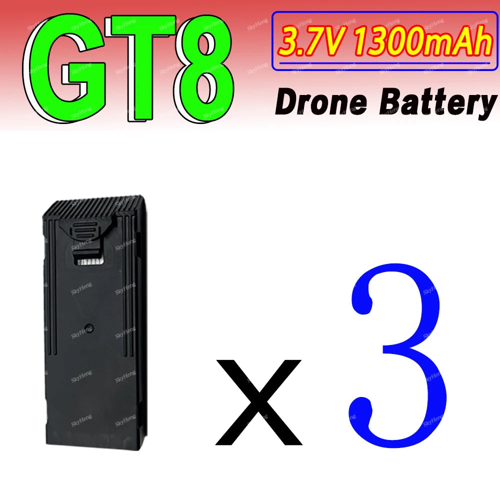 Batterie Lipo originale 3,7V 1300mAh avec port USB C pour drone GT8 4K