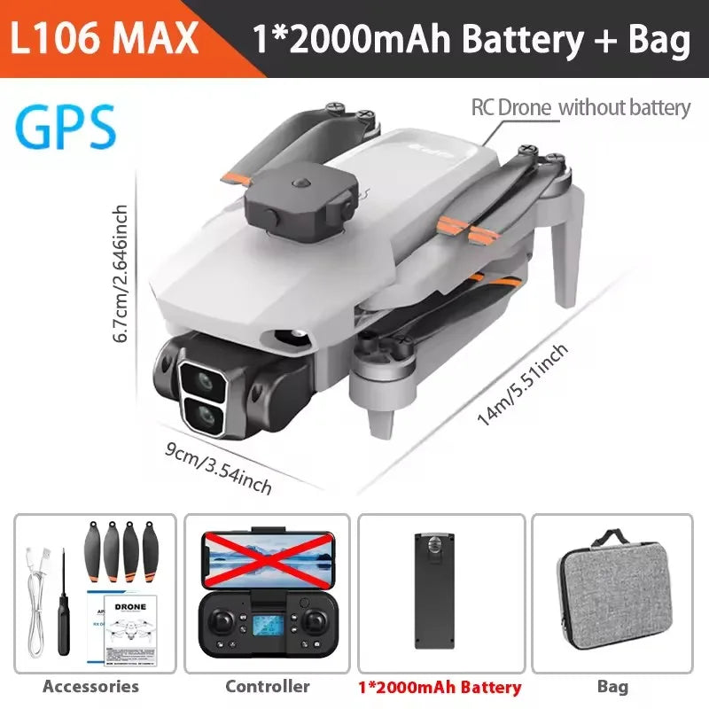 Conclusion sur les performances impressionnantes du drone GPS 4K LYZRC L106 MAX.