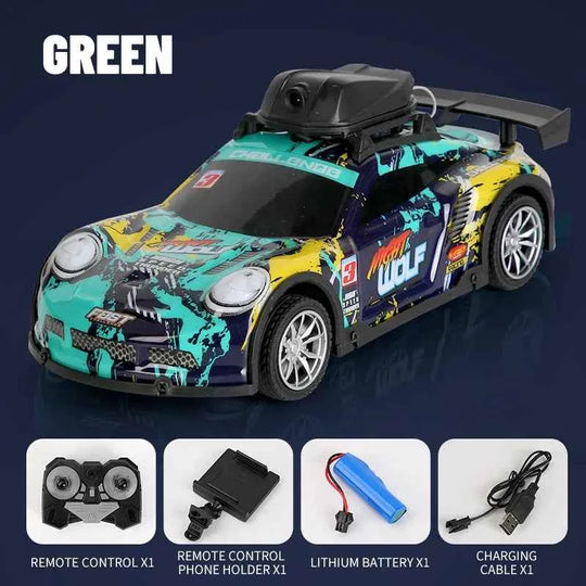 Voiture De Course RC Avec Caméra HD FPV, Télécommande, Vitesse Élevée, Pour Enfants 6-12 Ans