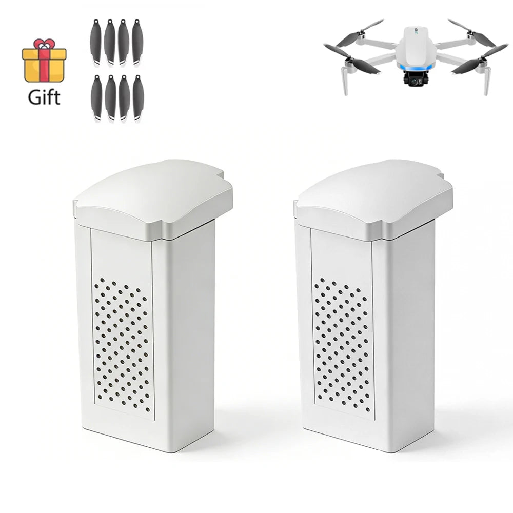 Batterie Lipo 7.4V 1600mAh et hélices pour drone S-X1 MAX 4K