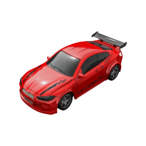 Voiture RC Haute Vitesse 1/64 4WD Mini GTR Télécommandée avec Batterie Lithium Jouet Garçon