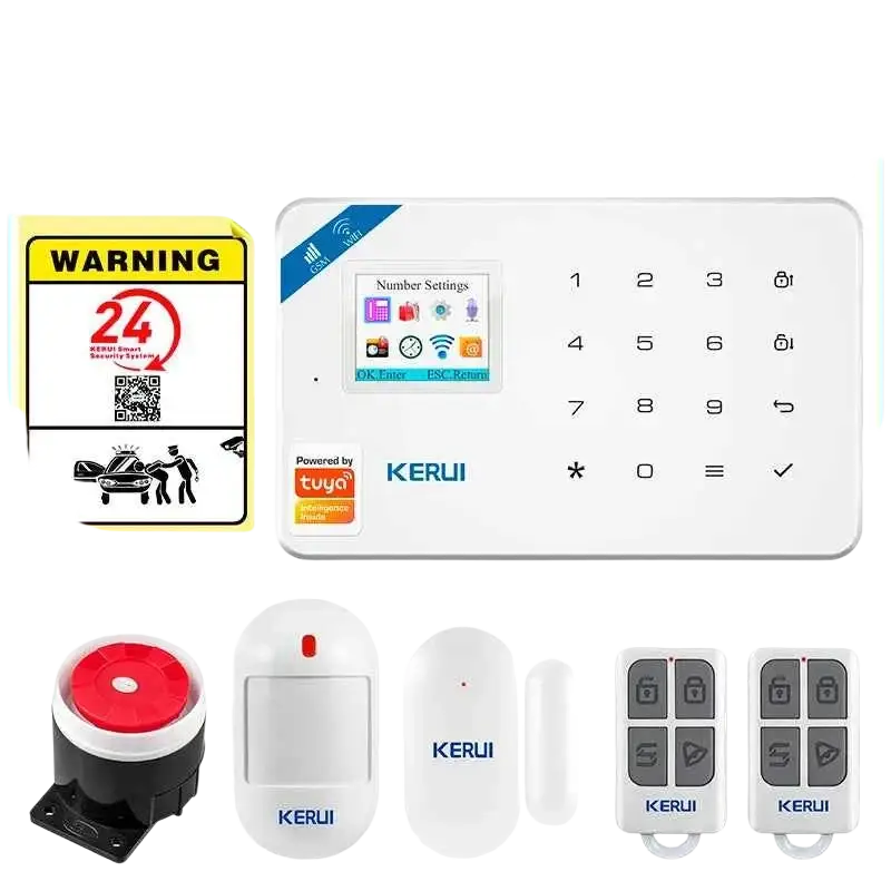 Alarme de sécurité WiFi KERUI W181 avec Détecteur de Mouvement Caméra IP et Commande par App - Système d’alarme KIT 1