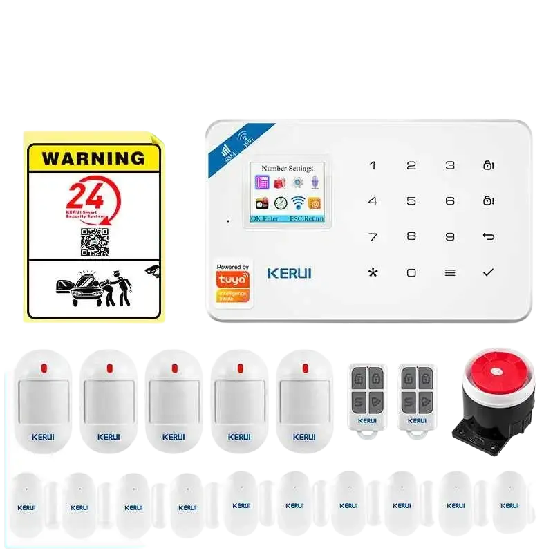 Alarme de sécurité WiFi KERUI W181 avec Détecteur de Mouvement Caméra IP et Commande par App - Système d’alarme KIT 5