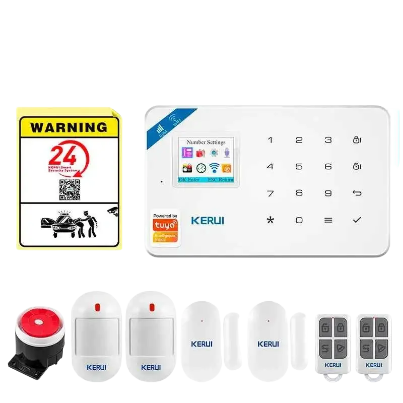 Alarme de sécurité WiFi KERUI W181 avec Détecteur de Mouvement Caméra IP et Commande par App - Système d’alarme KIT 2
