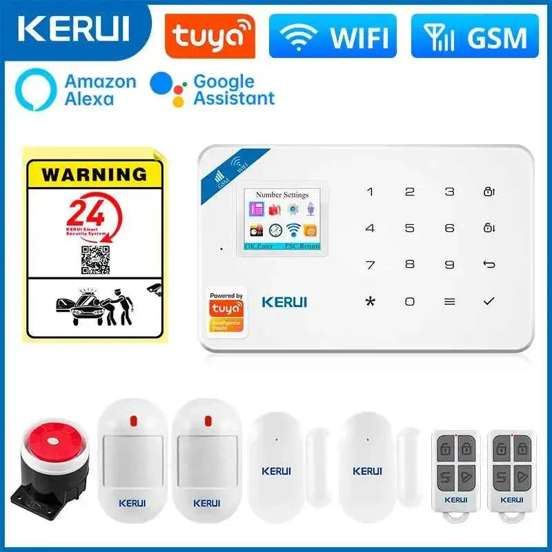 Alarme de sécurité WiFi KERUI W181 avec Détecteur de Mouvement Caméra IP et Commande par App - Système d’alarme KIT 2