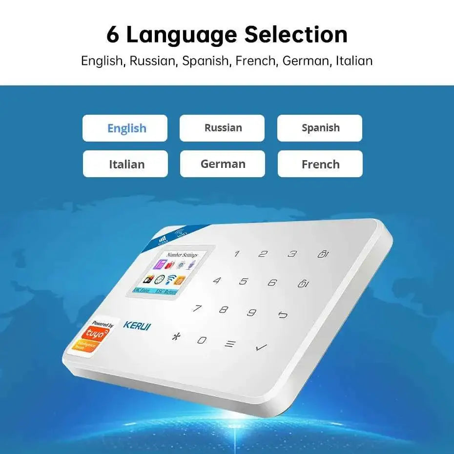 Alarme de sécurité WiFi KERUI W181 avec Détecteur de Mouvement Caméra IP et Commande par App - Alarme de sécurité