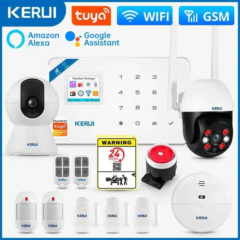 Alarme de sécurité WiFi KERUI W181 avec Détecteur de Mouvement Caméra IP et Commande par App - Alarme de sécurité