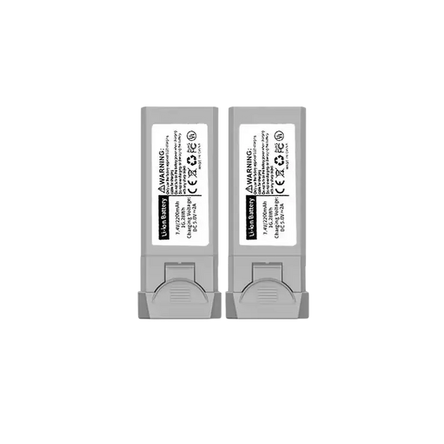 Batterie 7.4V 2200mAh pour drone L900 Pro et SE lot de 3 pièces - Se-Gris-2 Pièces - Batterie