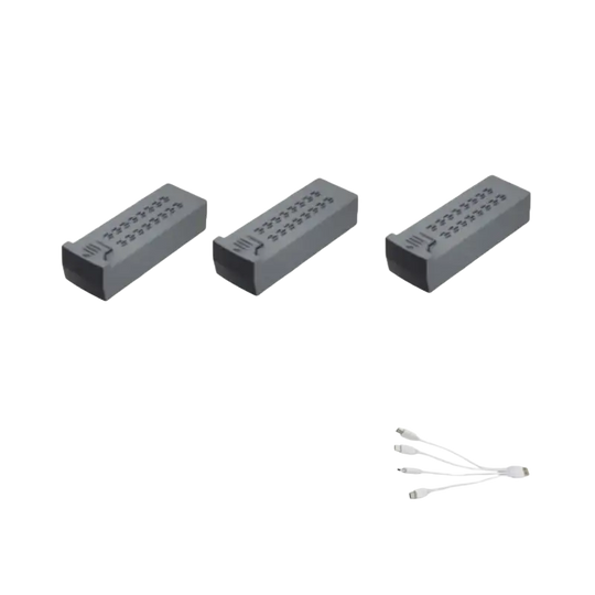 Batterie 7.4V 3000mAh et pièces détachées pour drone RC F8 MAX - 3 Batteries - Batterie